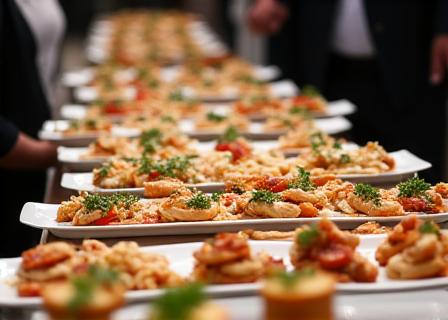 企業イベントでのビュッフェ