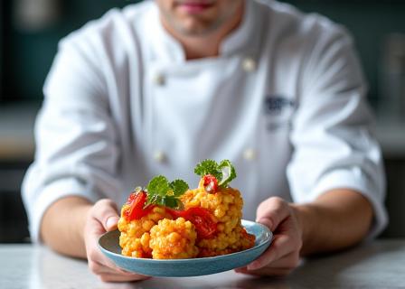 シェフが考案した独創的な一皿